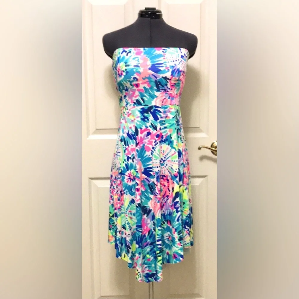 Lilly Pulitzer Loleta Dress Multi Dive In - Picture 2 of 15